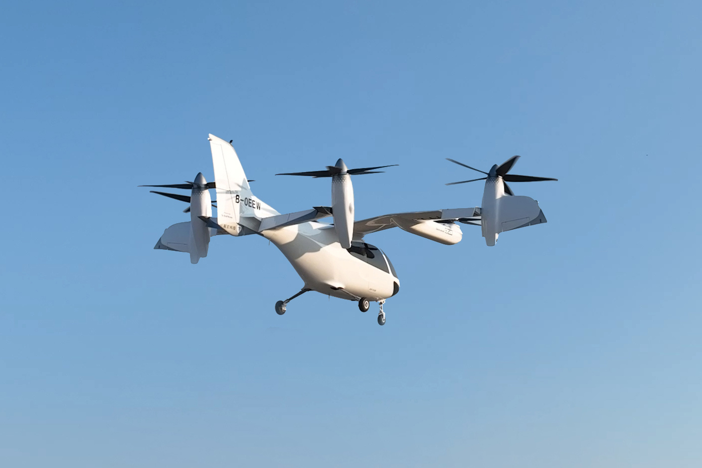 E20 prototype flying, rear view E20 prototype flying, rear view